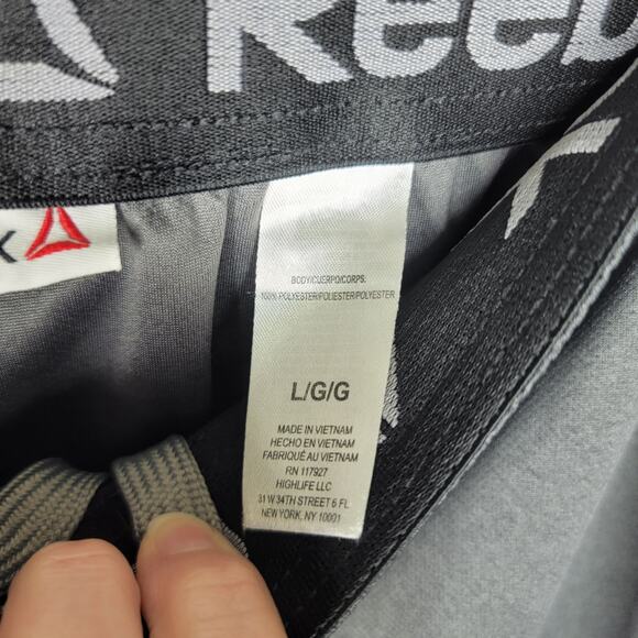 Reebok Gray Basketball Shorts Sz Large - Picture 5 of 6